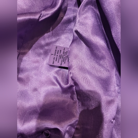JOU JOU purple double breasted pea coat - Picture 10 of 15